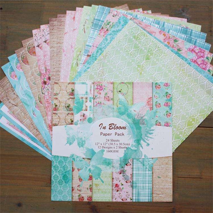 Pattern Paper Pack DIY Custom Printed Scrapbook Paper
