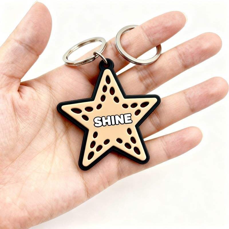 Factory Price Custom 2d Logo Motorcycle Rubber Sillicon Key Chain Plastic 3d Soft Cartoon Pvc Keychain Ring