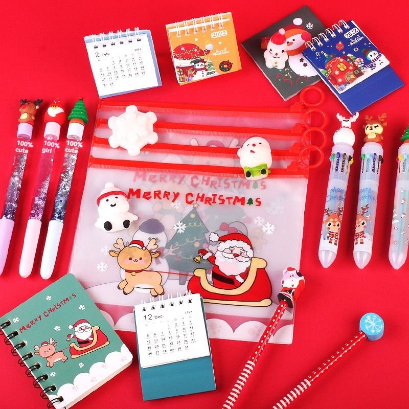 Creative Christmas Gift Package Children's Holiday Gifts Primary School Students' Christmas Gift Stationery Set Pencil Case