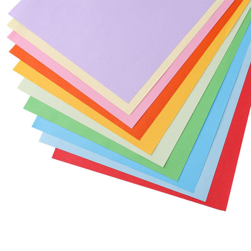 Wholesale 100 Sheets of Craft Coloured Paper A4 Coloured Paper 10 Color 70gsm for DIY