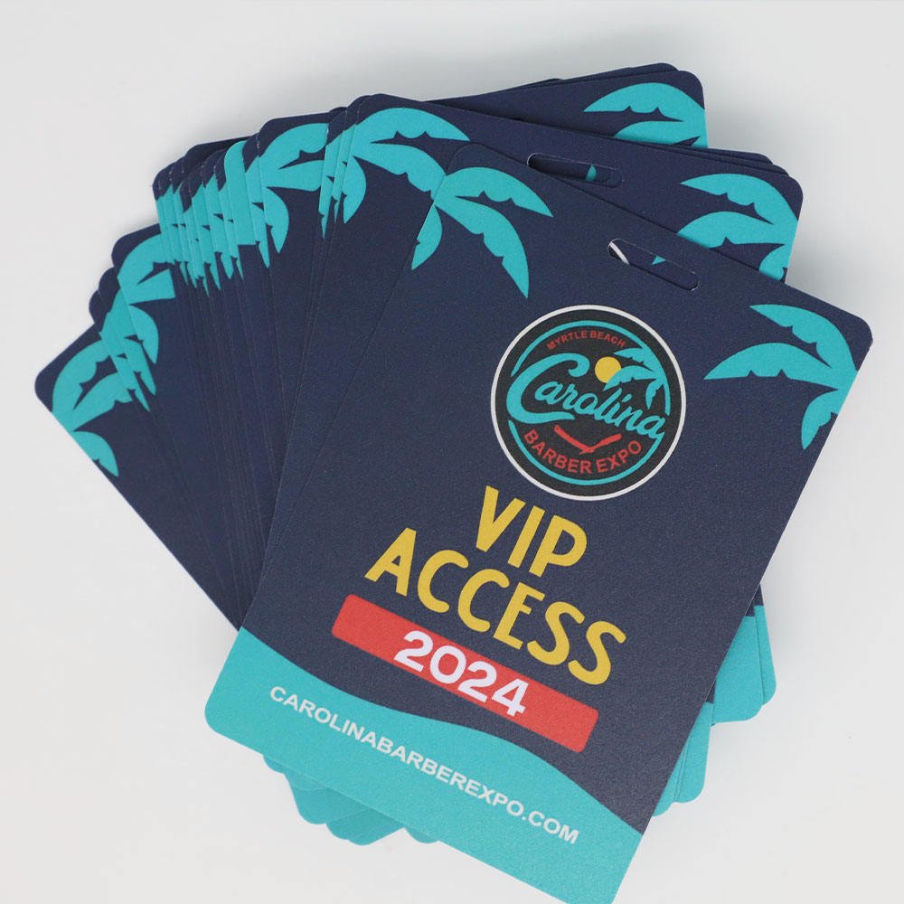 LBR Gift Custom Sublimation Polyester Neck Strap Lanyard With Full Color Printing PVC ID Card for Conference Pass