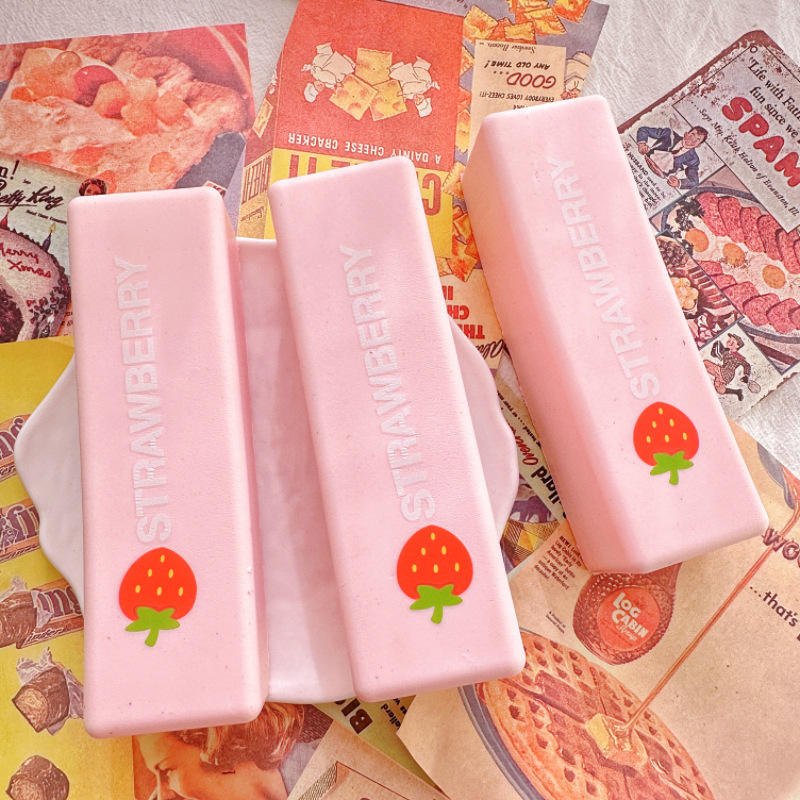 Promotional Toys Strawberry Milk Stick Slow-Rebound Squeeze Toy Puzzle-Soft Polyurethane Vent Stress-Relief Gadget Muscle