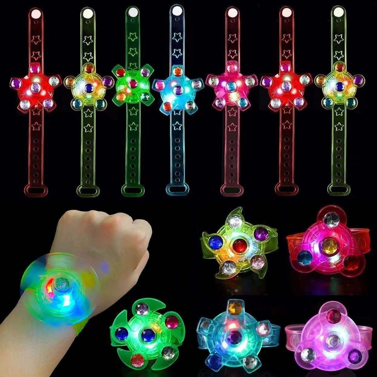 2023 Popular Kids Led Spinner Toy Light up Ring Toy Children Party Gift Flashing Led Luminous Ring Children Promotion Gift