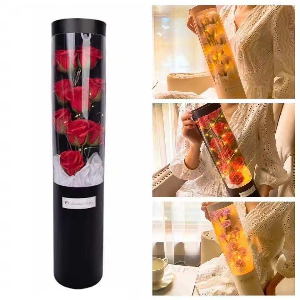 Dropshipping Products 2026 Soap Flowers Holiday Gift Box Set of Roses Multipurpose Souvenirs Gifts Flowers Decoration