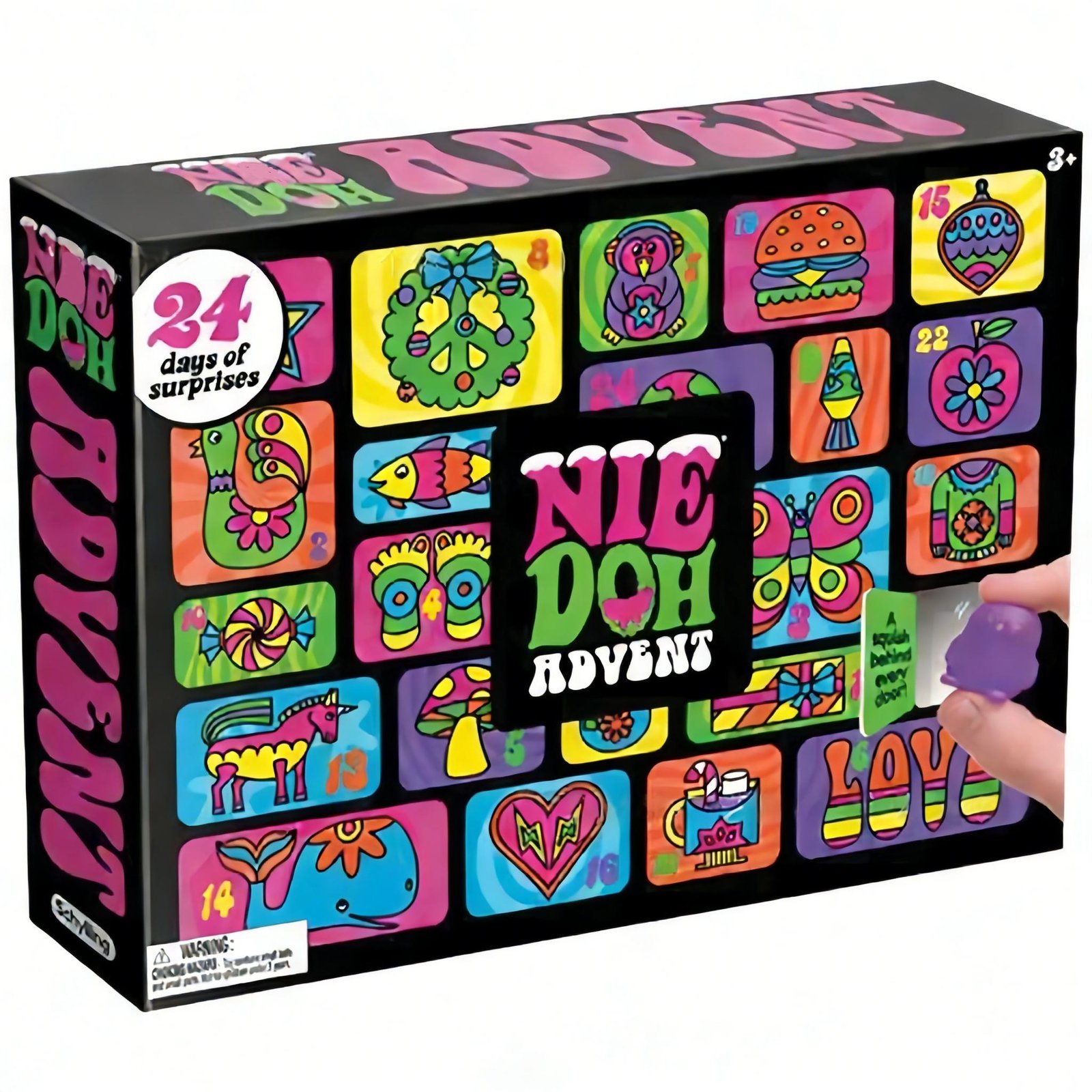 New Needoh Advent Calendar 24pcs/set Blind Box Squishy Gift Set Kids Christmas Easter Holiday Fidget Toys for Stress Relief