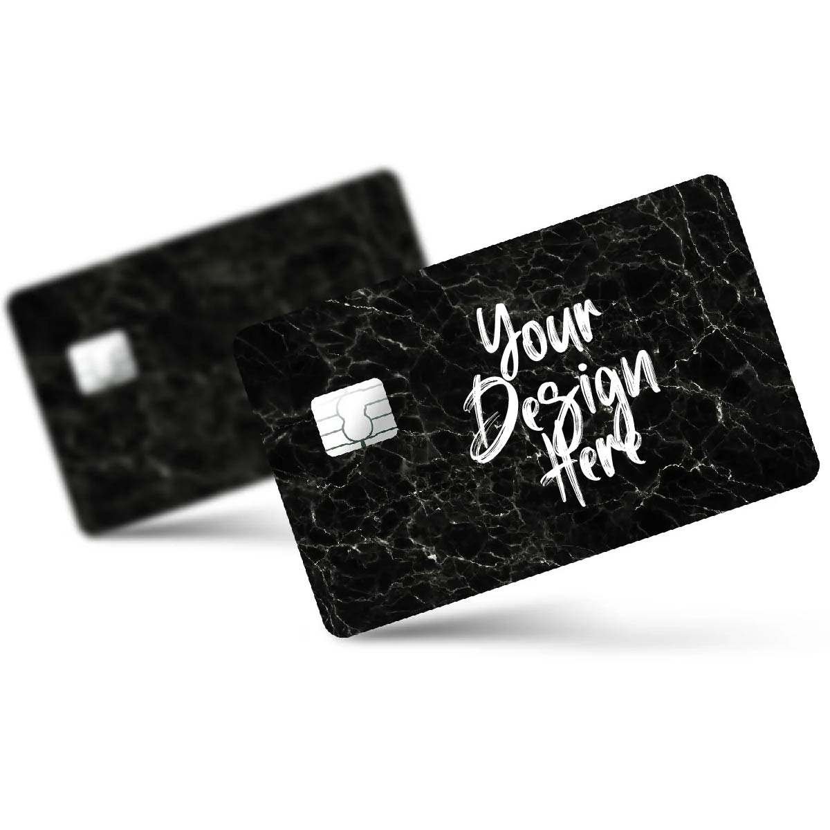 Personalized Custom PVC Vinyl Debit Credit Card Decorative Stickers Embossed Effect UV Resistant Digital Printing UV Varnishing