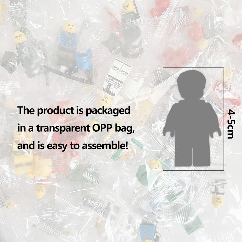 Wholesale Plastic Minifigures Building Blocks Small Particles Assembly Little Figures Ninja Soldiers for Promotional Toy