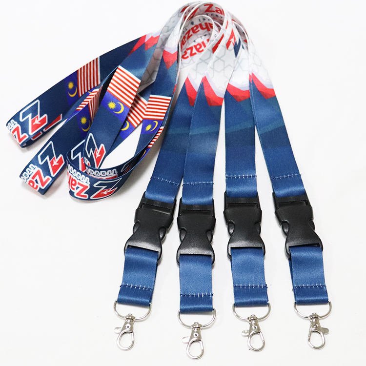Keepfly Personalized Neck Printing Polyester Sublimation Custom Breakaway Lanyards With Logo Custom