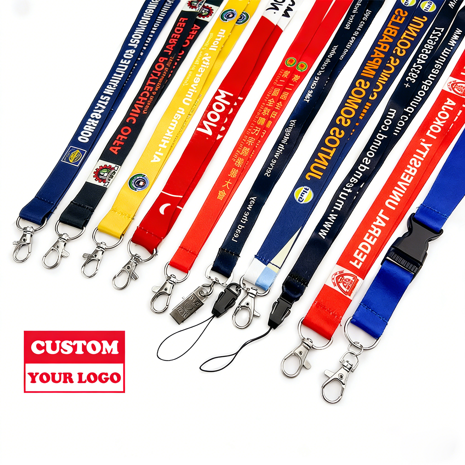 All Purpose Premium Quality Material Stain Smooth Polyester Sublimation Smooth Lanyard for Marketing Campaigns