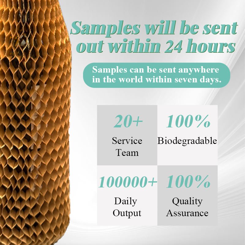High Quality Wood Honeycomb Paper Sleeve Wrap Wholesale Environmentally Friendly Cosmetic Packaging for Glass Bottles