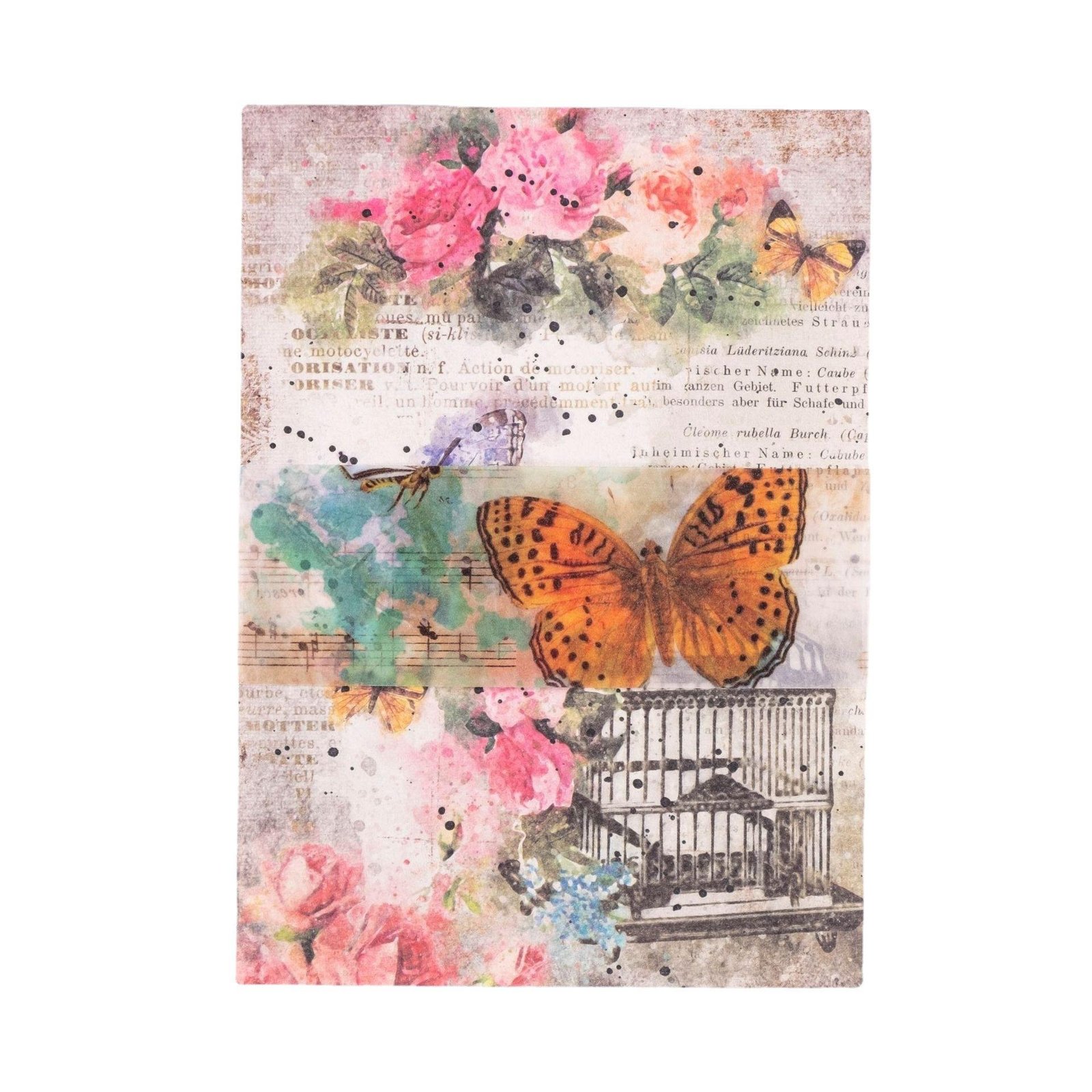 100 Pcs Vintage DIY Material Paper Retro Decorative Scrapbook Paper Antique Aesthetic Paper Art Craft Diary Junk Journal