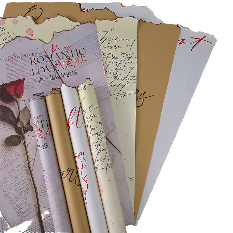 CUSTOM COATED WATERPROOF WRAPPING PAPER ROLL-FOR GIFT WRAP FLOWER BOXES NOTEBOOKS PACKAGING PVC ART PAPER ANY COLOR GSM WOOD