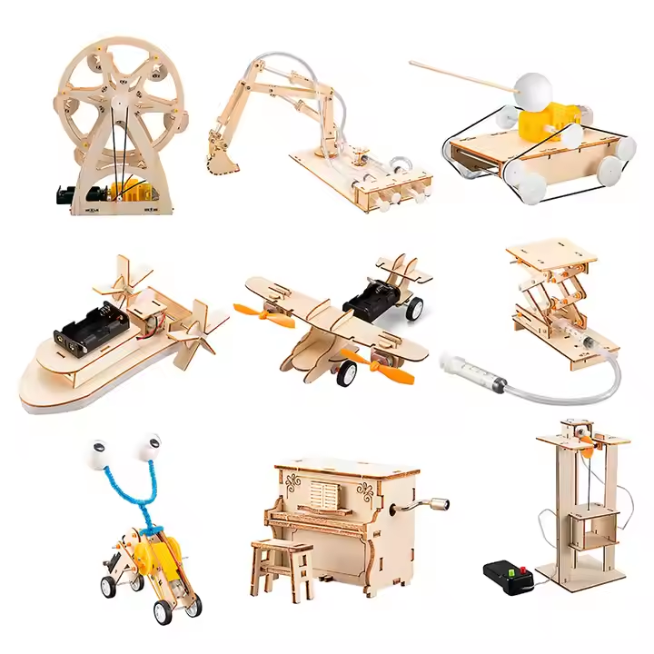 Promotional Physical Wood Assembly Kit Kids Puzzles Educational Toy Craft Kits Diy Kits for Kids