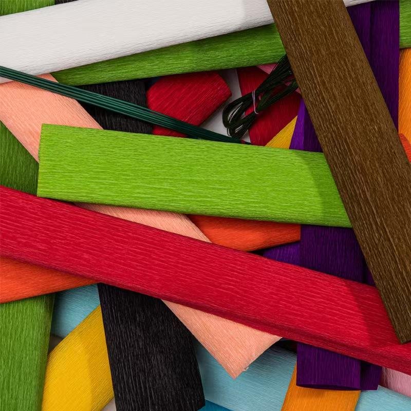 China Professional Manufacturer DIY Color Craft Crepe Paper High Quality for Paper Crafting