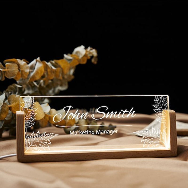 U-Shaped Bracket USB Acrylic Night Light Christmas Cross-Border Novelty Gift UV Printing Creative Cultural Collectible Artifacts