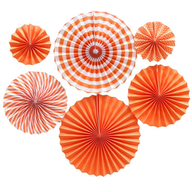GL DIY Paper Craft for Wedding Birthday Christmas Party Decoration Hanging Paper Fan Flower Decoration Party Paper Fans