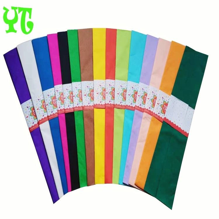 Colorful Crepe Paper Rolls for DIY Crafts & Party Decorations