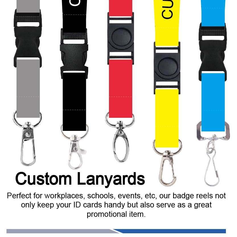RTS Personalized Polyester Promotional Lanyard with Hook Neck Straps Keychain for Mobile Phone ID Card Lanyards