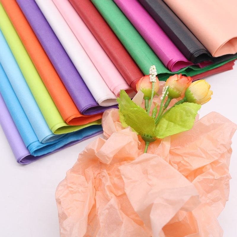 Customized Printed Floral Craft Paper Handmade Wine and Candle Gift Packing Wrapping Tissue Paper