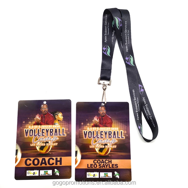 Manufacturer Professional OEM/ODM Custom Printable Logo Neck Retractable Id Card Badge Polyester Lanyard