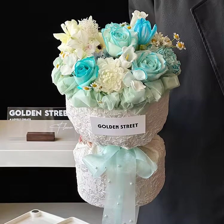 Handmade Chinese Style DIY Flower Bouquet Wrapping Paper Cloth Pulp Floral Gift Material for Art Shop or Personal Floral Gifts