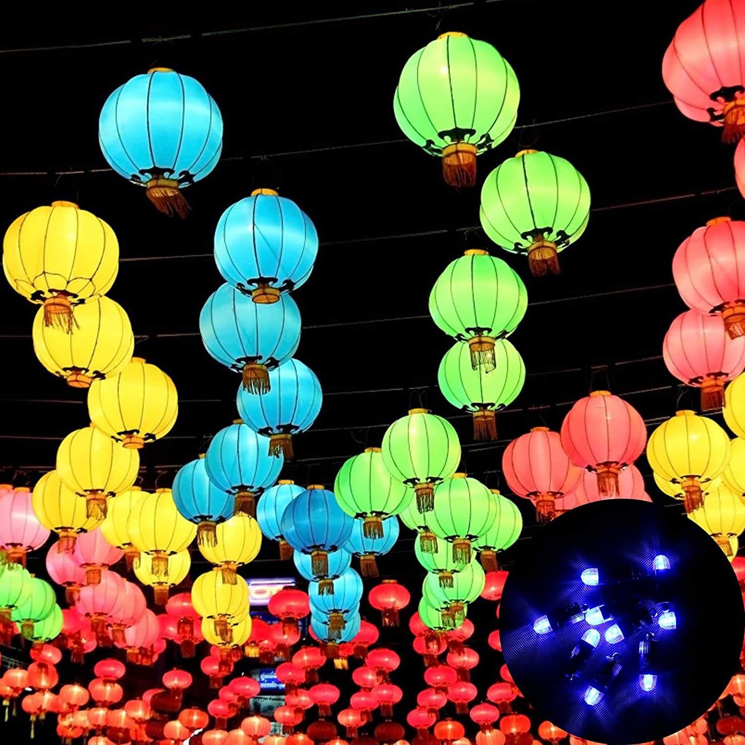 Quality Battery Operated LED Balloon Light Warm White RGB Paper Lantern for Birthday Parties Pubs Weddings