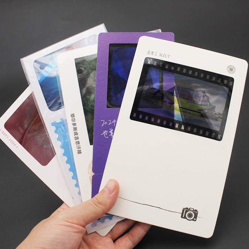 Customized Handmade Travel Commemorative Photo Cards Scenic Postcards Creative Cultural Gifts Translucent Paper Postcard