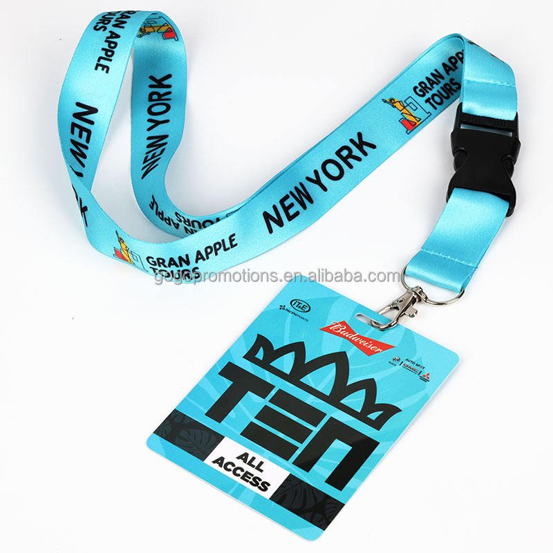 Manufacturer Professional OEM/ODM Custom Printable Logo Neck Retractable Id Card Badge Polyester Lanyard