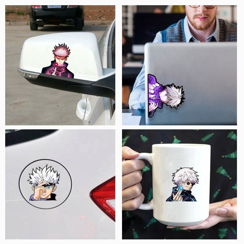 1300 Designs Waterproof Anime Cartoon Stickers Motion Lenticular Decals for Car Laptop Decor Solo Leveling 3D Stickers
