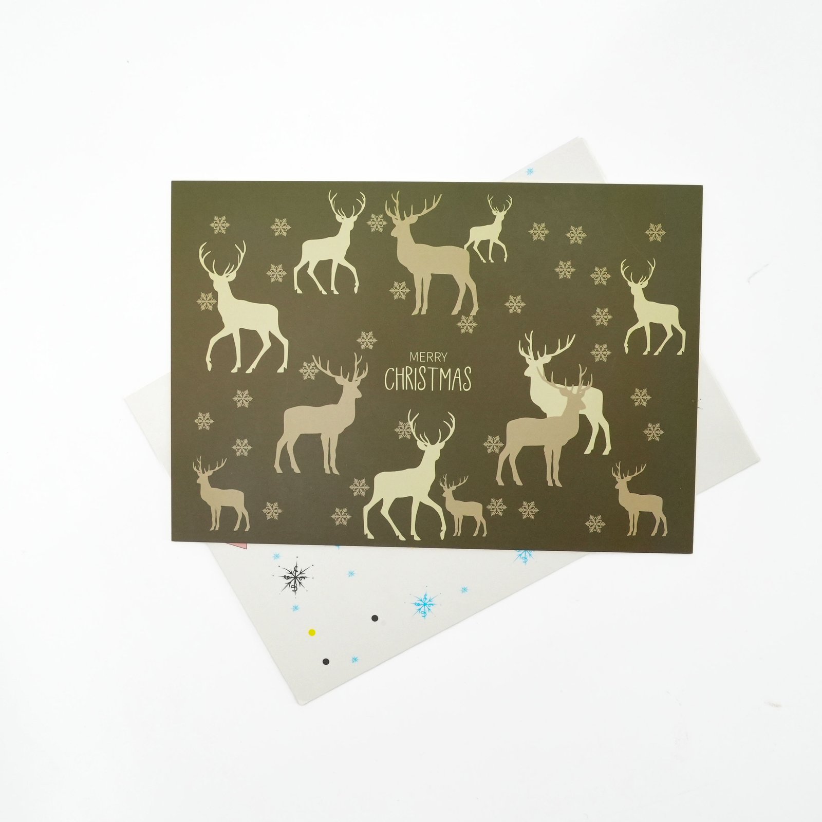 Factory Price Custom Christmas Holiday Greeting Card Set with Cute Design Thank You Card for Shopping Gift Card