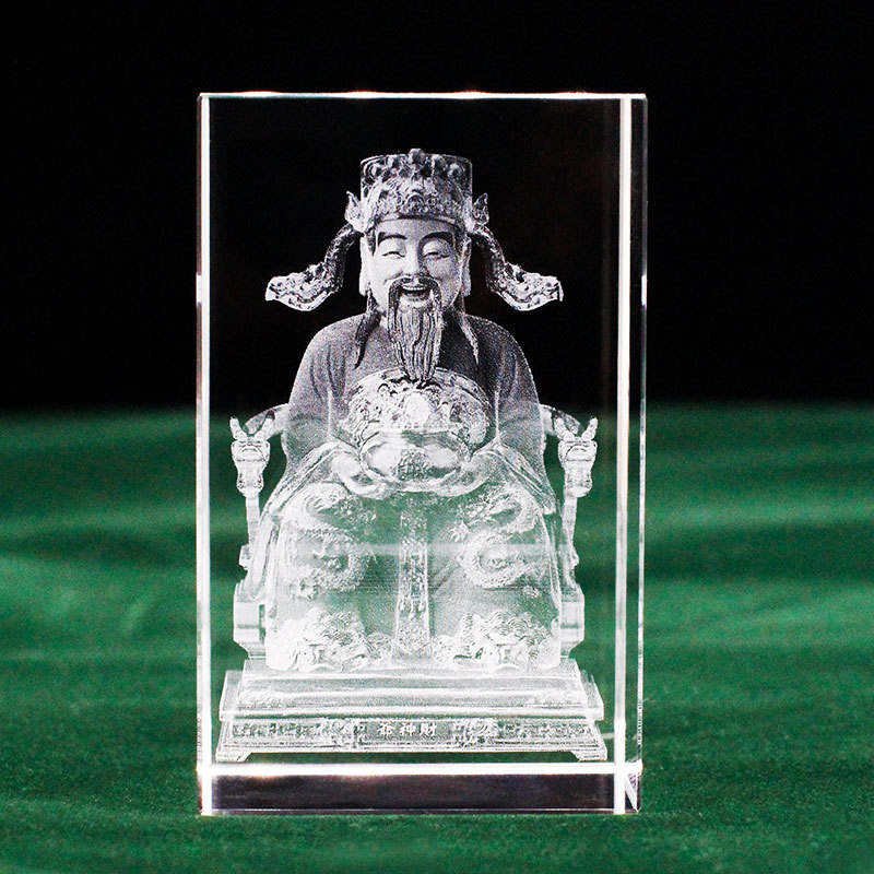 Custom Made Crystal Inner Carved Square Display Model Artifact Souvenir Gift Creative Inside