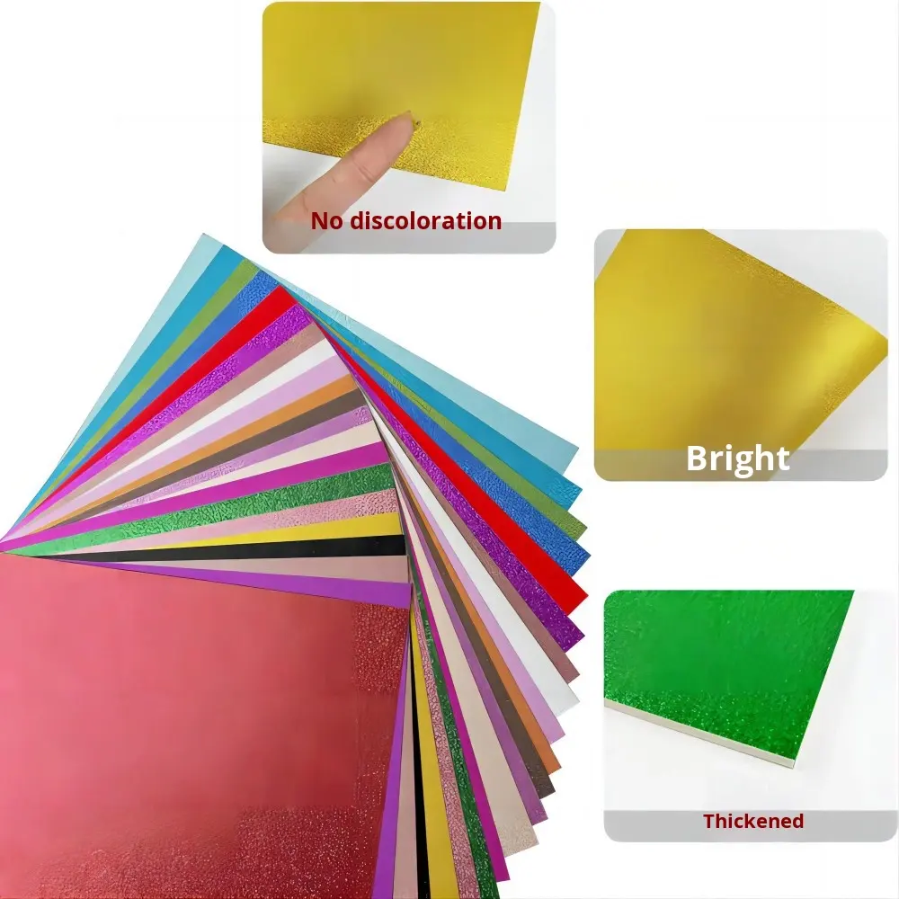 Modern Style Glitter Paper Craft Hard Cardstock DIY Handmade A4 Christmas Paper for Cutting