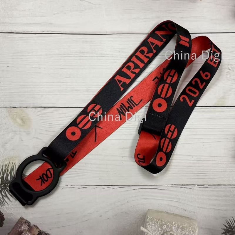 Wholesale Rubber Accessories K-pop Idol Fans Light Stick Shoulder Strap Carrying Polyester Kpop Lightstick Holder Lanyard
