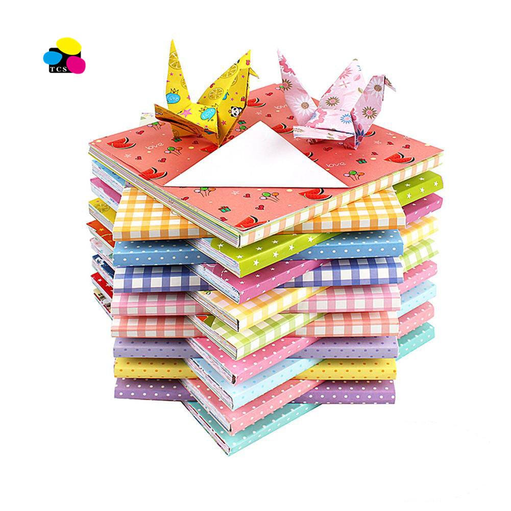 15cm Pattern Home Origami Paper Kids DIY Craft Paper Double Sided Creativity for Kids Origami New Year Xmas Gifts