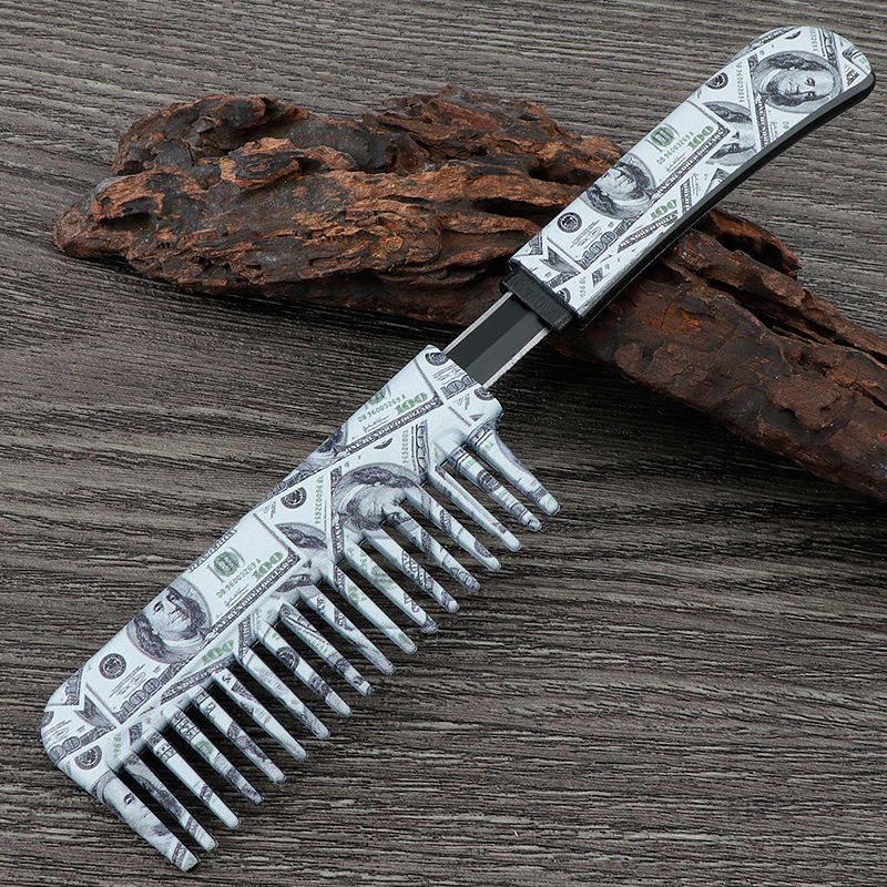 wholesale Custom Logo Hair Comb Key Chain Hairdressing Plastic Barber Tools Wide Tooth Comb PVC Hair Comb Keychain for Women