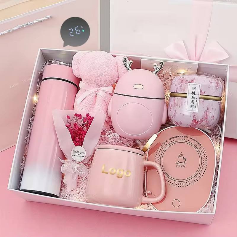 Wholesale Women's Gift Set Intelligent Water Cup Heating Pad Mug Humidifier Set Birthday Gift Women's Set Holiday Gift