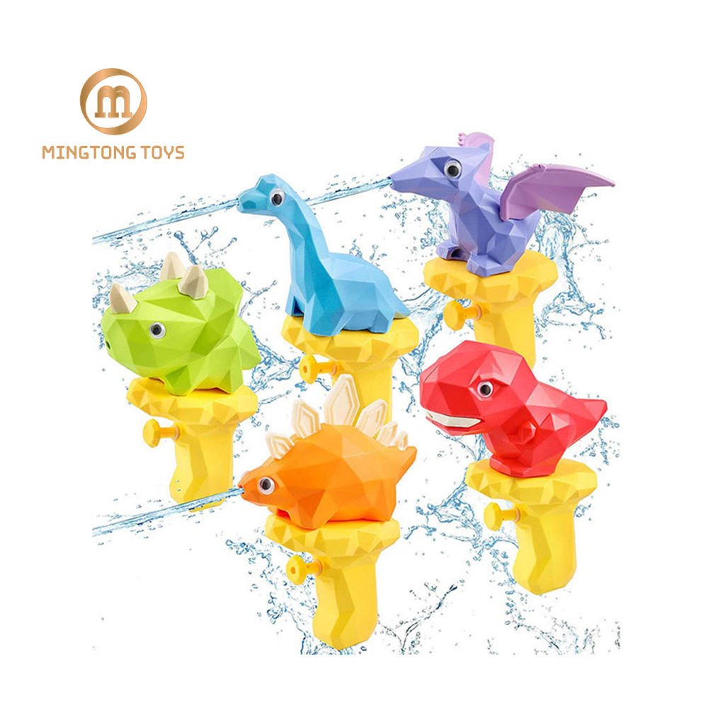 Promotion Kids Gift Portable Funny Cute Cartoon Plastic Mini 3D Dinosaur Small Animal Shape Water Gun Toys