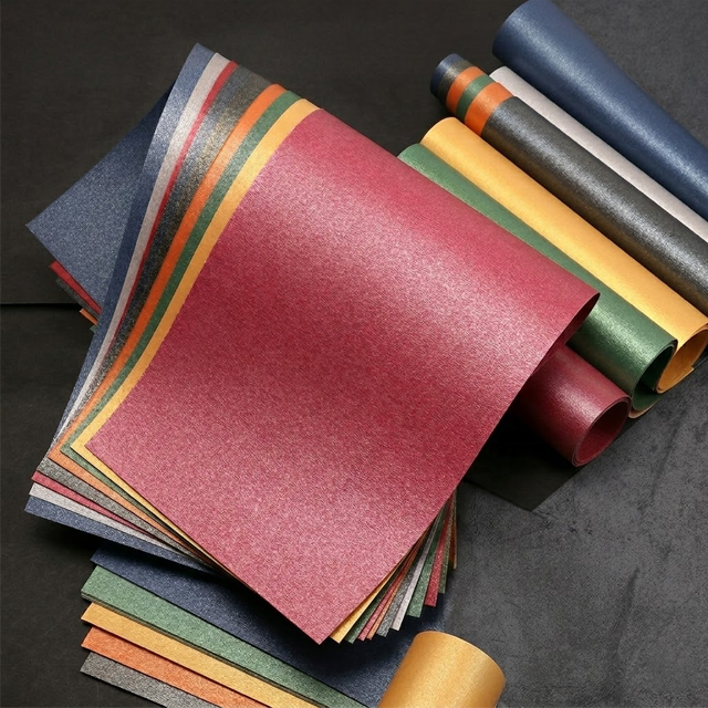 Specialty Shimmering Pearl Paper 120gsm for Luxury Rigid Box Wrapping Printable Pearlescent Specialty Paper for Gift Packaging