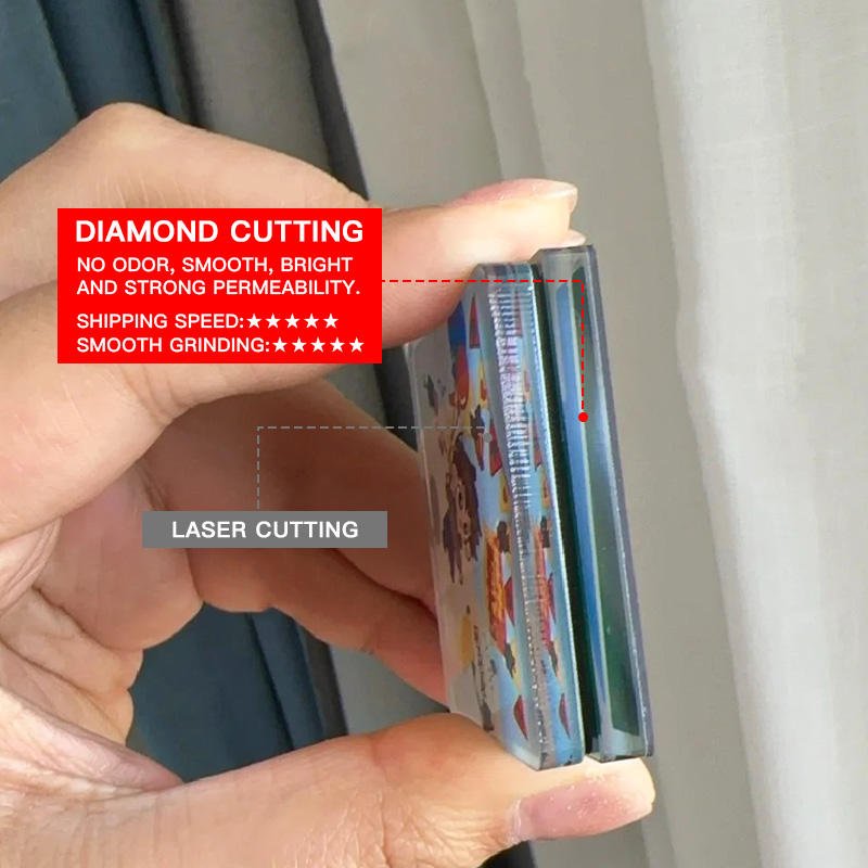 High Quality Wholesale Transparent Colored Acrylic Card New Stock Arrival Popular Discount Made Durable Plastic Key Chains