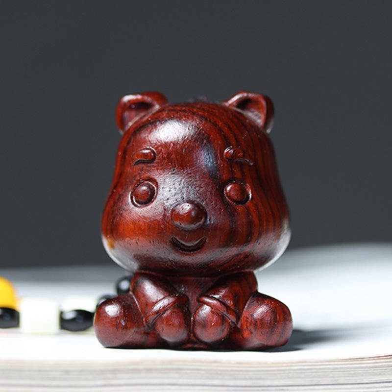 Durable Wooden Antiques Lightweight Small Natural Objets Artisanaux En Bois Attractive Exquisite Wooden Handicrafts