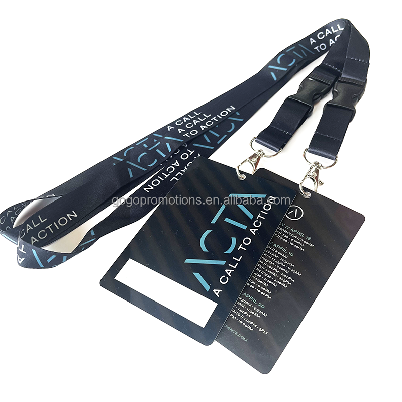Manufacturer Professional OEM/ODM Custom Printable Logo Neck Retractable Id Card Badge Polyester Lanyard