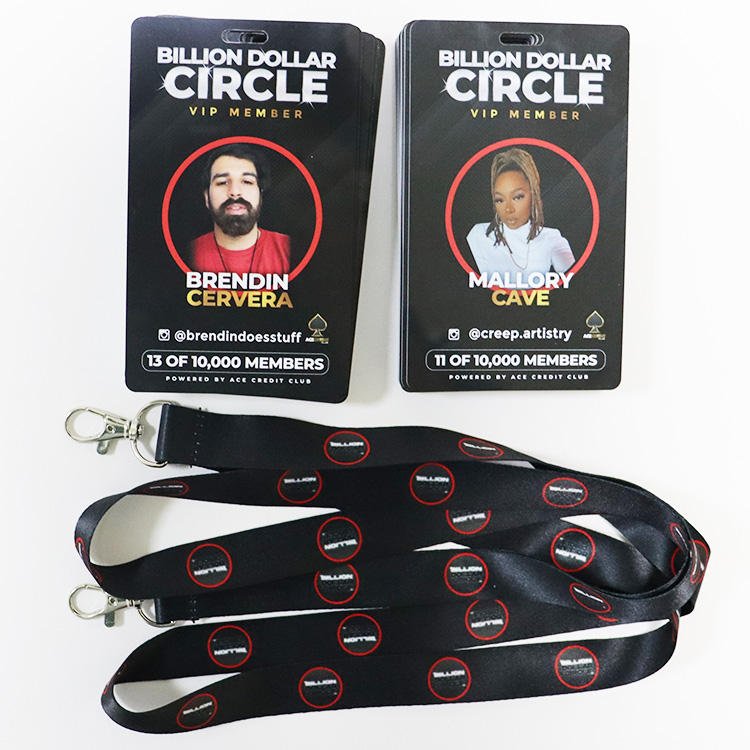 Custom Branded 3/4" Polyester Heat Transfer Print Lanyard With Swivel Clasp for PVC ID Card
