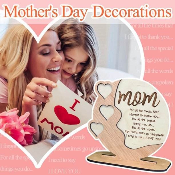 Hot Sale Personalized Wooden Crafts Decoration Home Decor Desktop Ornament Mother's Day Wooden Handicrafts
