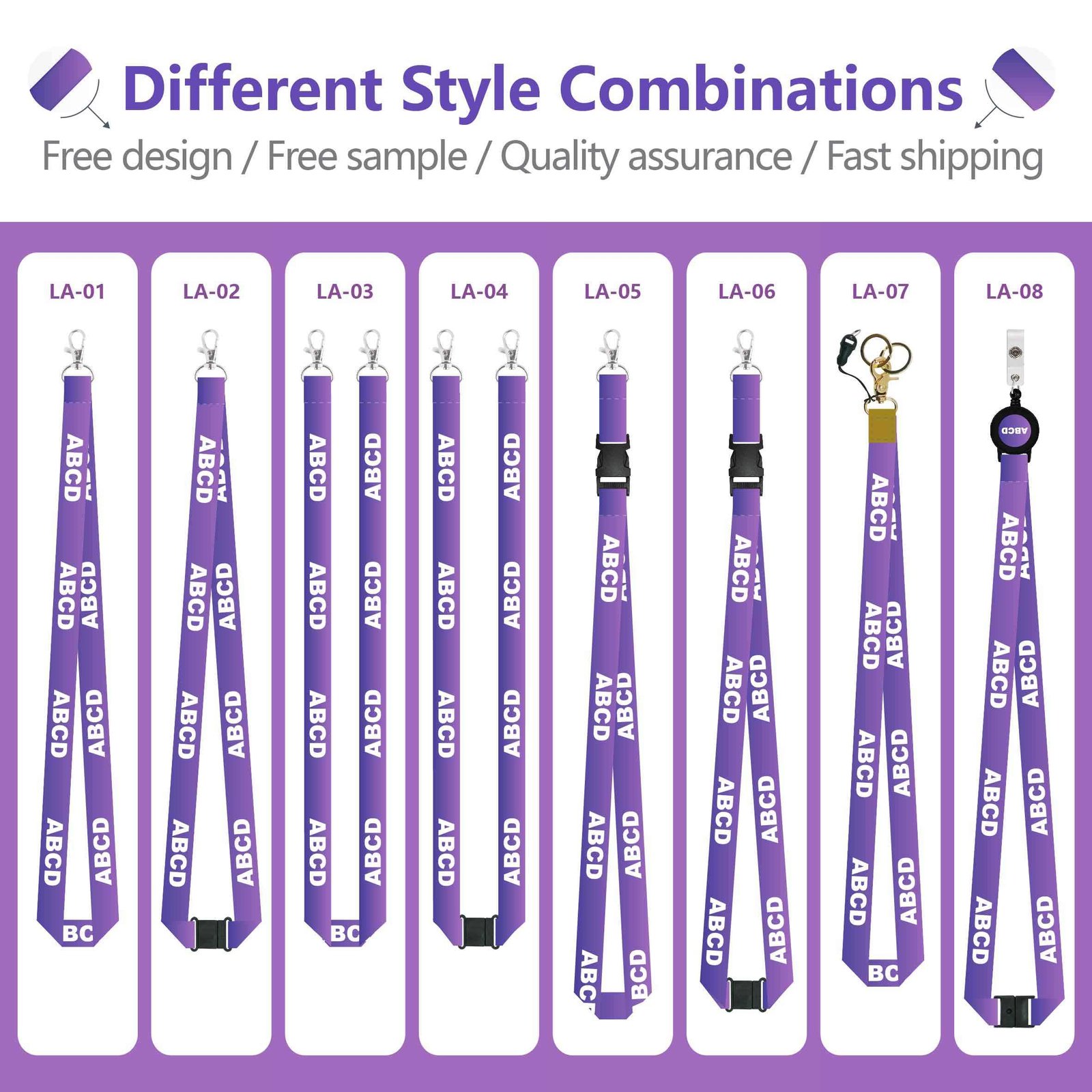 RTS Personalized Polyester Promotional Lanyard with Hook Neck Straps Keychain for Mobile Phone ID Card Lanyards