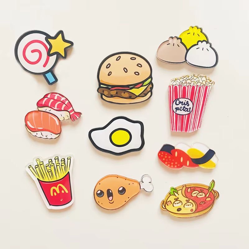 Custom Fridge Magnets 3D Hand Paper Craft Acrylic Magnet Crystal Anime Magnet Acrylic Refrigerator for Collectible Gift Souvenir