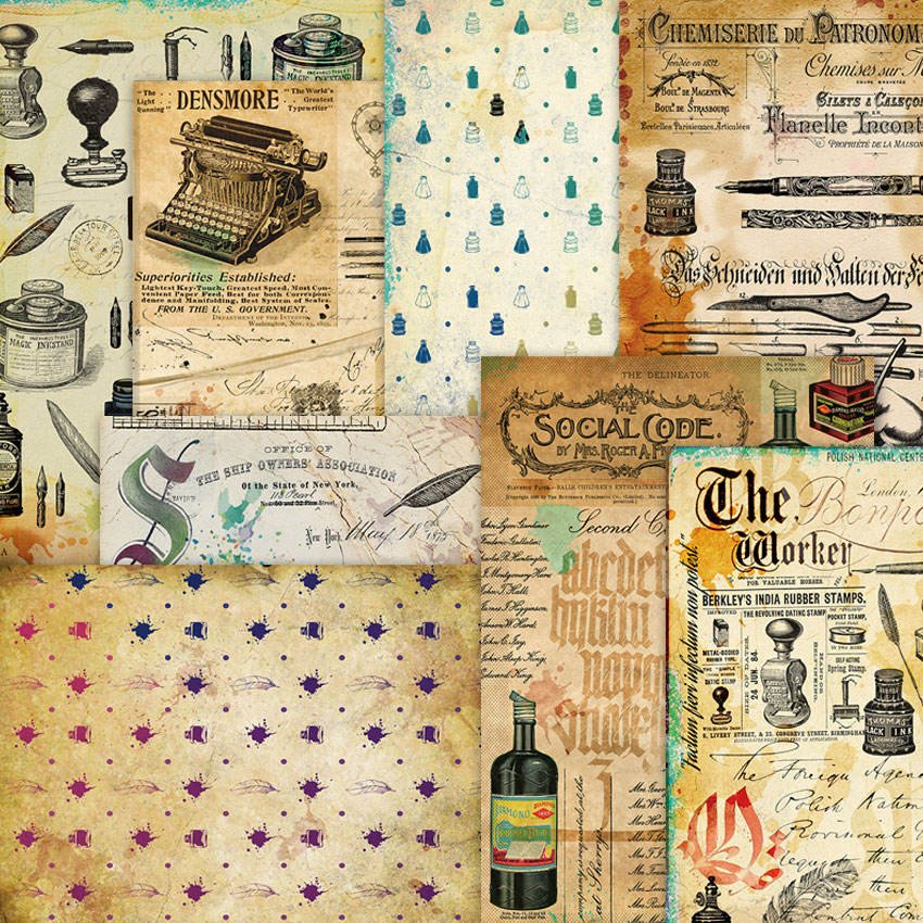 Paper Craft Junk Journal Decoupage Scrapbooking Creative Cardmaking A5 Cardstock DIY Paper Material