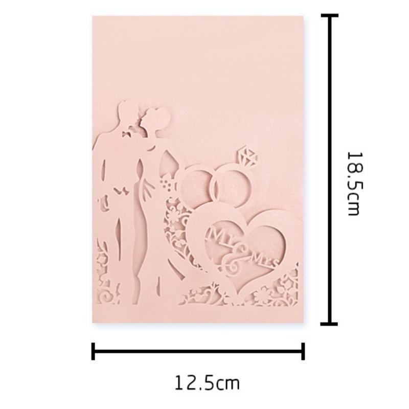 Luxury Laser Cut Wedding Invitation Good Printing Quality Luxury Paper Greeting Card Wedding Gift Card