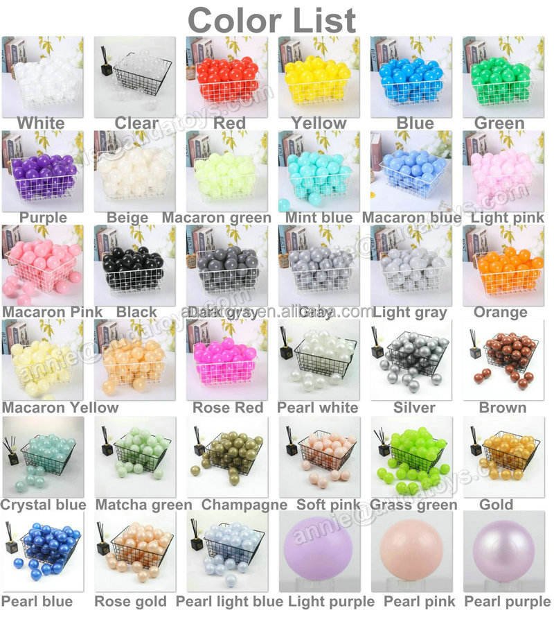 Colorful Eco-Friendly Plastic Pit Ball Ocean Style Promotional Toy for Children to Play with