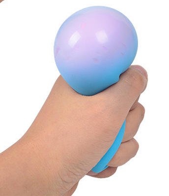 BSBH Customized Logo Squeeze Fidget Stress Ball Toy Soft Inflatable Balls Toys Color Changing 6.5Cm Custom Fidget Toys