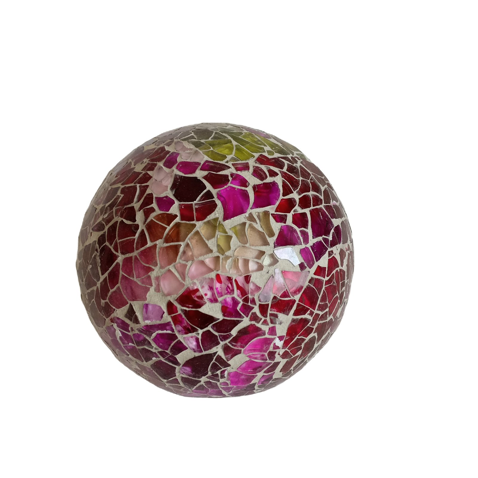 YIXIN Customized Color Crackle Polyfoam Glass Mosaic Handmade Multi-Size High Quality Home Decor Ball OEM/ODM Export Quality